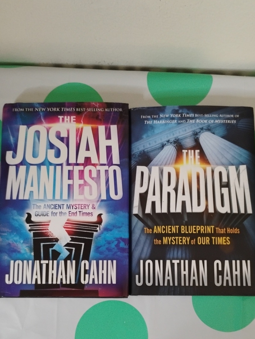 The Josiah Manifesto & The Paradigm by Jonathan Cahn Book Bundle Set Of 2
